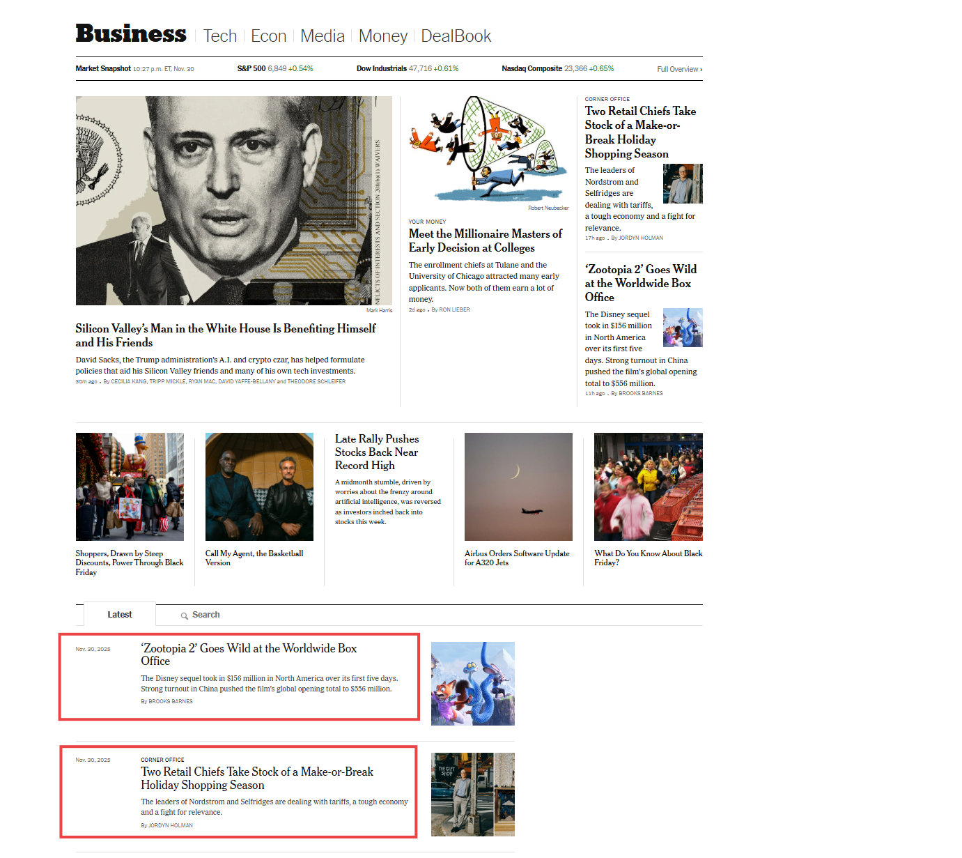 Business Articles in Pretty Print